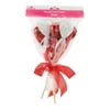 Way To Celebrate Valentine's Day Red and White Sparkling Foam Heart Pick Bouquet