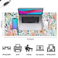 thumbnail image 5 of Long Mouse Pads for Desk,Pioneer Flower Floral Print Pattern Desk Mats on Top Of Desks, Desk Mouse Pad Extra Large with 3mm Non-Slip Base and Stitched Edge for Gaming,Office,Work,Home 35.4"x15.7", 5 of 6