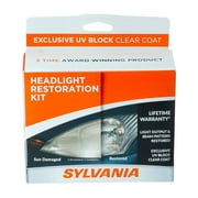 Sylvania HRK.BX Automotive Headlight Restoration Kit, Restores Clarity and Removes Haze, 0.3 lb