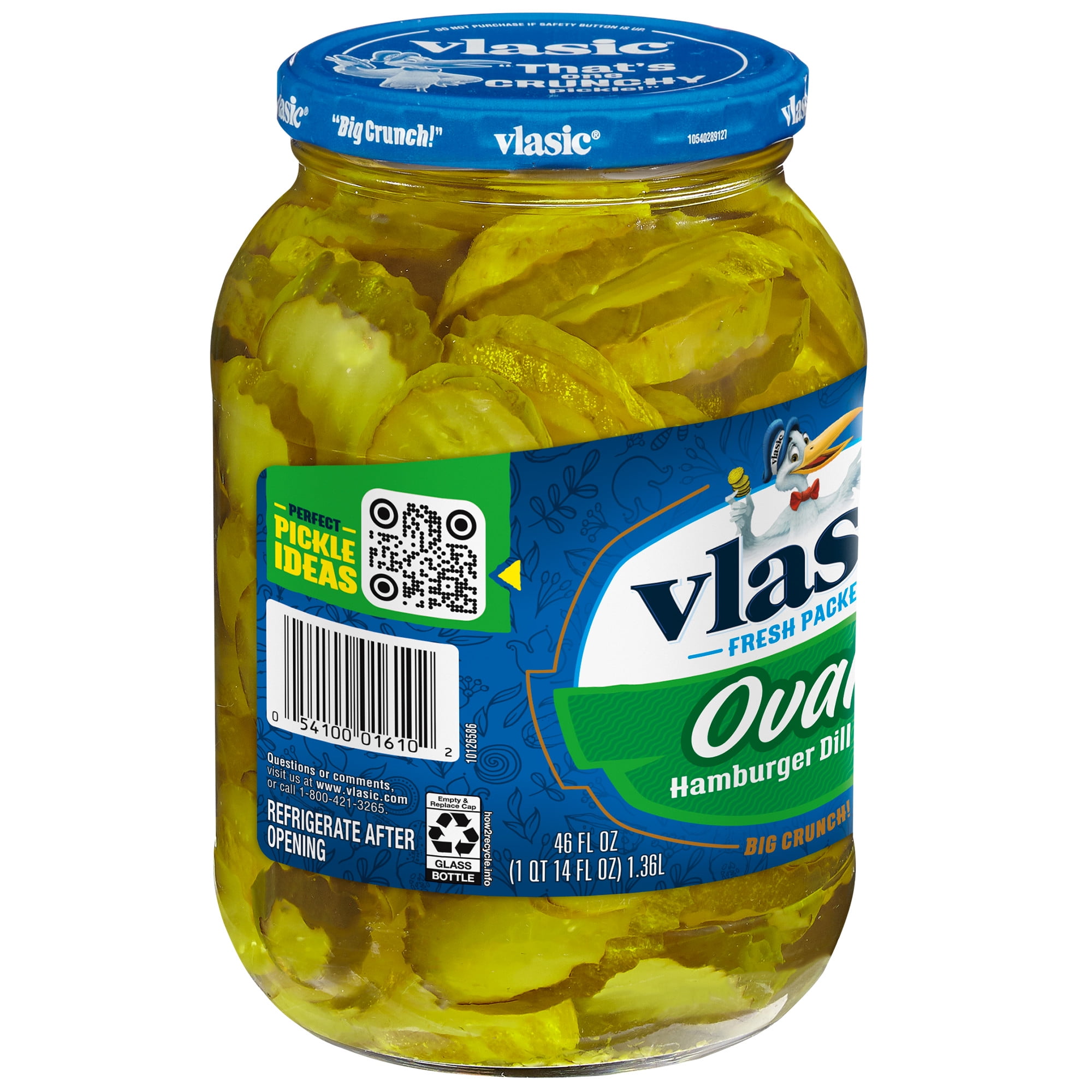 Vlasic Crunchy Hamburger Dill Pickle Chips, Big Flavor Snack