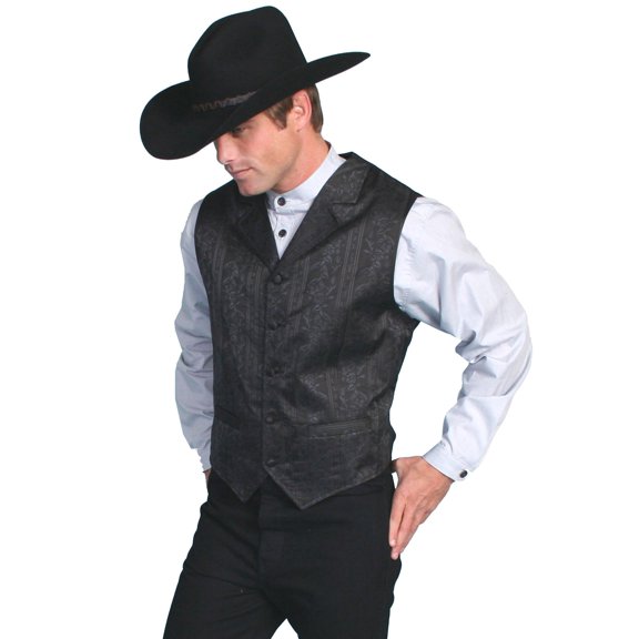 Scully Rangewear Mens Rangewear Eaton Stripe Vest - Rw112 Blk