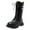 Black, variant on REDARER Girls Mid Calf Boots, Boots with Side Zipper and Plush Lining, Classic Princess Boots for Autumn Winter,Size:5-5.5 Years