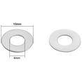 thumbnail image 2 of Unique Bargains 100 Pcs Rondelles en Acier Inoxydable M4x10mmx0.5mm pour Vis, 2 of 3
