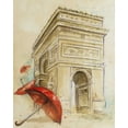 thumbnail image 2 of Pinto, Patricia 26x32 Black Ornate Wood Framed with Double Matting Museum Art Print Titled - Arc Du Triomphe, 2 of 4