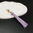 thumbnail image 6 of PU Leather Tassels Keychain Colorful Tassels Bag Charm Keychain Crafted From PU Leather For Everyday Use, 6 of 9