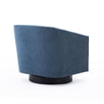 thumbnail image 5 of Comfort Pointe Geneva Cadet Blue Wood Base Swivel Chair, 5 of 7