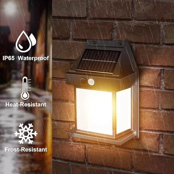 PURELY- Led Solar Motion Sensor Light Bright Garden Outdoor Street Wall Lamp