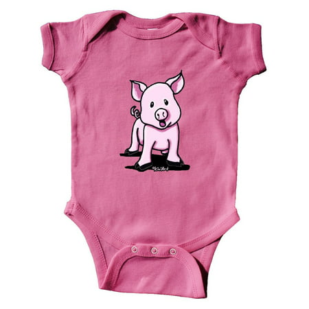 

Inktastic Screaming Piggie Gift Baby Boy or Baby Girl Bodysuit