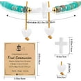 thumbnail image 6 of First Communion Gifts, Women - Inspirational Cross Bracelet with Blessing Card, 6 of 6