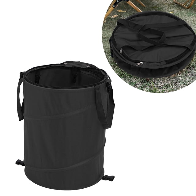 Bote de Basura para acampar, Bote de Basura Plegable Portátil de 24 Galones/91 L, Bote de Basura emergente reutilizable para exteriores para Fiestas, Desechos de Jardín,