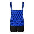 thumbnail image 5 of MKLEKYY Trajes De Baño Mujer Completo Women High Waisted Bikini Sexy Push Up Two Piece Swimsuits Vintage Swimsuit Two Piece Retro Ruched High Waist Print Bikini Set 2216, 5 of 5