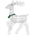 thumbnail image 2 of Northlight Lighted Prancing Reindeer Christmas Outdoor Decoration - 25.5" - Clear Lights, 2 of 9
