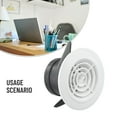 thumbnail image 4 of AFQH 1Pcs Round Adjustable Wall Interior Vent ABS Ventilation Grille Vent Cover 75mm-200mm Air Vent Outlet For Bathrooms Offices, 4 of 11