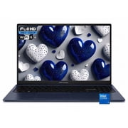 ASUS Vivobook 15 15.6" IPS LED FHD Business Laptop intel core 3 100U (Beats i3-1315U) Intel Graphics 8GB DDR5 RAM 512GB SSD HDMI USB-C 3.2 Wi-Fi 6 Webcam Copilot+ PC 45W 3-cell Windows 11 Home Blue