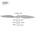 thumbnail image 2 of Uxcell RC Propellers 2 Vane Blades Props 11x5.5 Inch Grey with Adapter Rings for Electric Airplane Aircraft, Pack of 4, 2 of 6