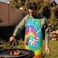 thumbnail image 3 of Colorful Rainbow Bib Apron with Pocket Chemical Work Apron Waterproof Bib Apron for Women Men Chef Cooking Aprons for Kitchen Cool BBQ Grilling, 3 of 7
