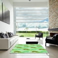 thumbnail image 6 of Ahgly Company Indoor Rectangle Patterned Green Snake Green Area Rugs, 2' x 5', 6 of 6