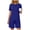 Blue women 2 piece shorts set a1, variant on Cagogo Women's 2 Piece Shorts Set Casual Summer Cruise Outfits Loose Round Neck T-Shirt Pocket Shorts Matching Lounge Sets Tracksuits Loungewear Travel Airport Outfit Clothes, White XL