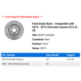 thumbnail image 2 of Front Brake Rotor - Compatible with 2010 - 2015 Chevy Camaro SS 6.2L V8 2011 2012 2013 2014, 2 of 2
