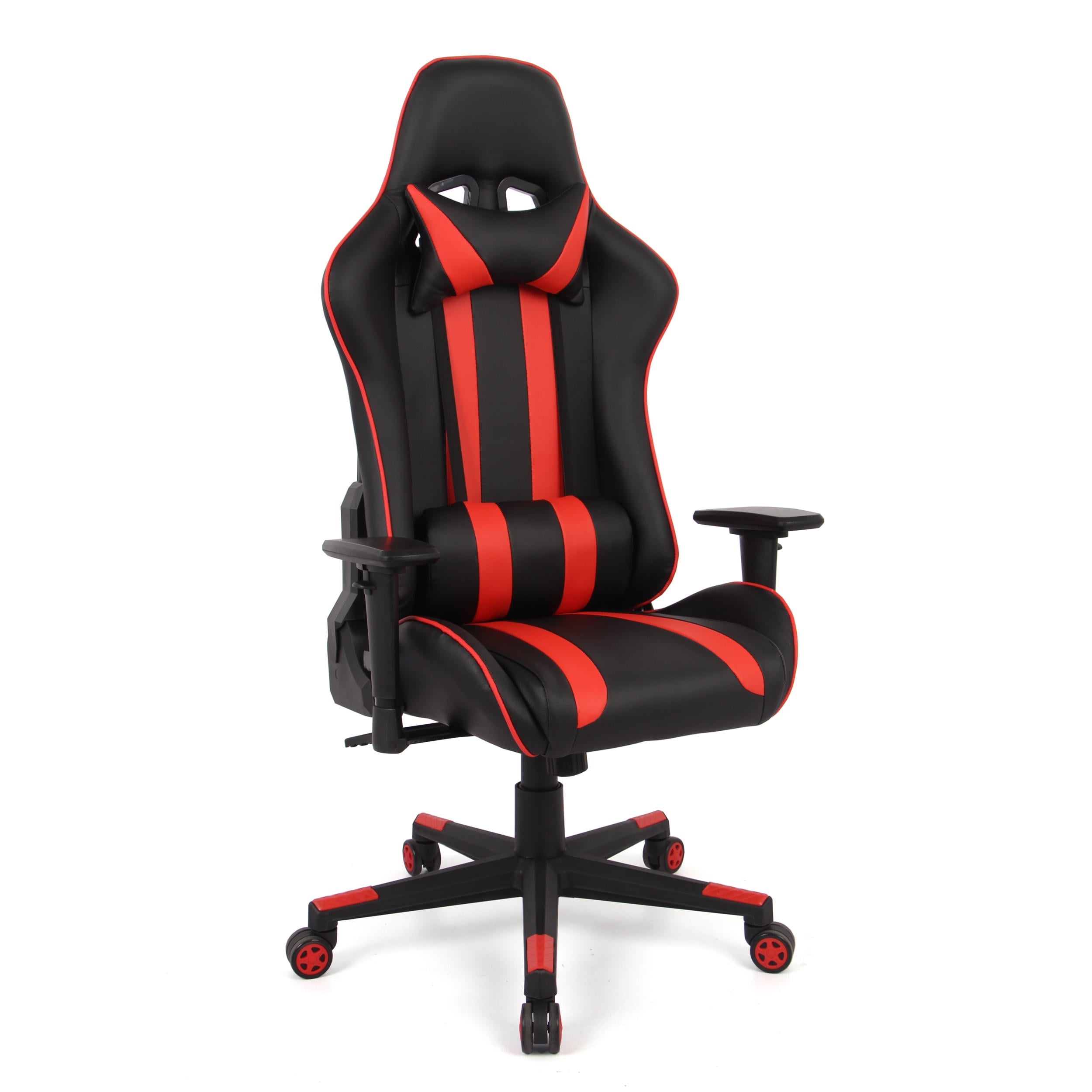 High-Back Reclining Racing Gaming Chair with removable Lumbar Support and Headrest, Adjustable 