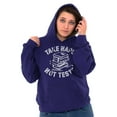 thumbnail image 4 of Funny Study Nerd Take Naps Not Tests Unisex Plus Fleece Graphic Hoodie Brisco Brands 4X, 4 of 5