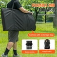 thumbnail image 5 of KFFKFF Portable Collapsible Bench, 6-Person Seating, Foldable Outdoor Bench Chair with Carrying Case & Back Support, Ideal for Soccer, Fishing, Instant Setup, No Assembly Required, Black, 5 of 9