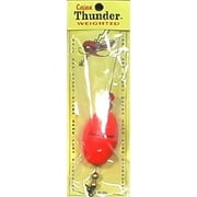 Precision Tackle Cajun Thunder 2.5 In. Oval Weighted Float- Orange