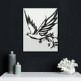 thumbnail image 4 of COMIO  Dove of Peace Olive Branch Wall Art Olive Branches Peace Black Outline White Dove Wall Decor, 4 of 4