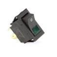 thumbnail image 1 of Hatco 02.19.178.00 DPST 250V 10A Green Rocker Switch, 1 of 1