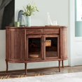 thumbnail image 4 of Armario lateral de comedor de madera maciza de lujo, ligero italiano, armario multifuncional de almacenamiento de nogal simple de alta gama de estilo antiguo, 4 of 4