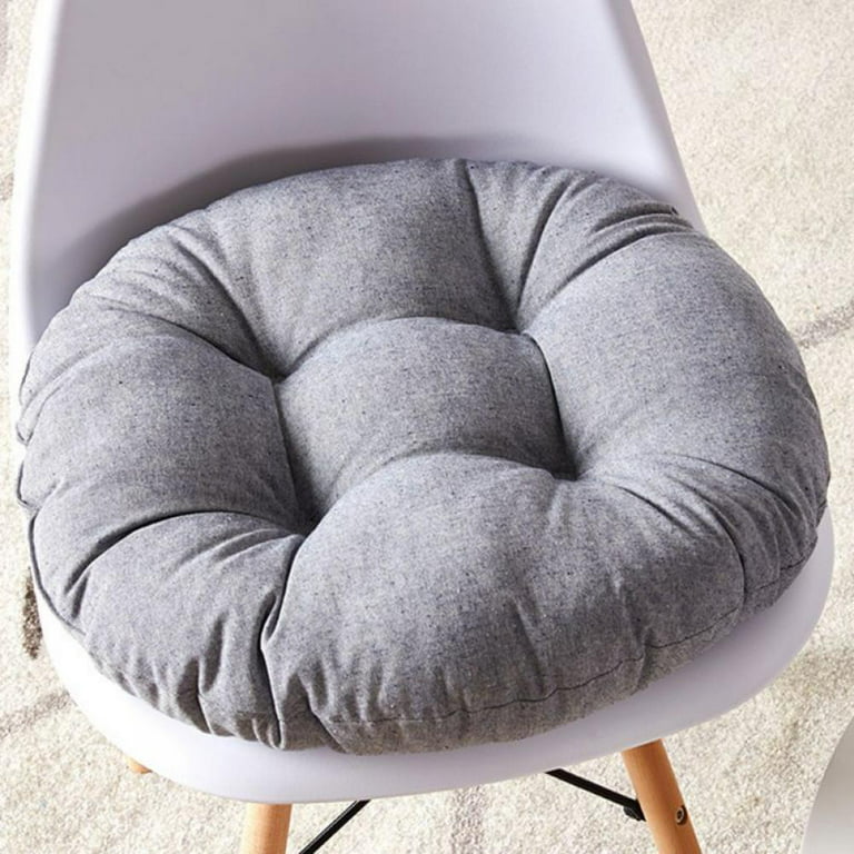 Pastoral Overstuffed Chair Cushion, Round Floor Pillow Futon Chair Pad  Tatami Cushion for Living Room Balcony Outdoor, Sink into Our Thick  Comfortable and Oversized Papasan,18.9x18.9in 