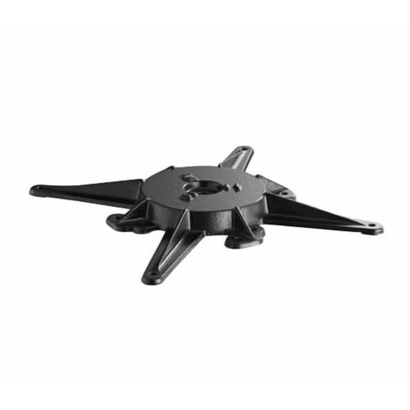 Soro Essentials- 18” Cast Iron Restaurant Cross Table Spider Base Only- Fits 3" or 4” Round Column Perfect for Indoor and Outdoor Restaurants Coffee Shops Lounge Areas Home and More