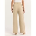 thumbnail image 4 of Sofia Jeans Women's and Women's Plus Linen Blend Wide Leg Pants, 32" Inseam, Sizes 0-28W, 4 of 5