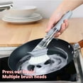 thumbnail image 4 of pitrice Brosse de Nettoyage Éponge Outils Vaisselle Vaisselle Lavage Récurant Multifonctionnel Distributeur de Liquide Rechargeable Accessoires Brosse pour Poêle/éponge 3 Pcs, 4 of 9