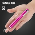 thumbnail image 2 of Linterna LED WORKPRO de aluminio con clip rosa, 2 pilas AAA, paquete de 4, 2 of 8