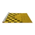 thumbnail image 2 of Ahgly Company Machine Washable Indoor Rectangle Abstract Yellow Modern Area Rugs, 6' x 9', 2 of 4