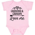 thumbnail image 3 of Inktastic Grandma Grandpa Love Me Arrow Boys or Girls Baby Bodysuit, 3 of 5