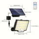 thumbnail image 4 of Una sola lámpara solar para exteriores equipada con modo de sensor de movimiento, con 126 luces LED. Esta lámpara de pared es adecuada para porches y jardines, ofrece tres modos de iluminación,, 4 of 10