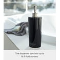 thumbnail image 6 of Yamazaki Home  Round Shower Dispenser - Three Styles, ABS Plastic, Shampoo, 16.9 fluid oz., 500 ml Black, 6 of 7