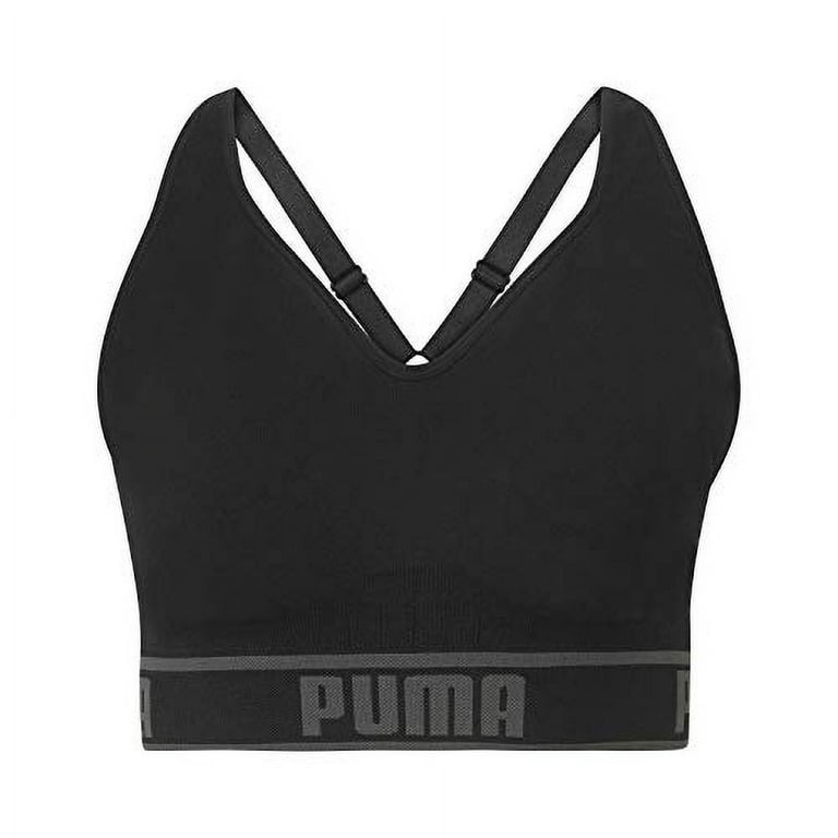 Puma Womens Low Support Fitness Sports Bra Black L