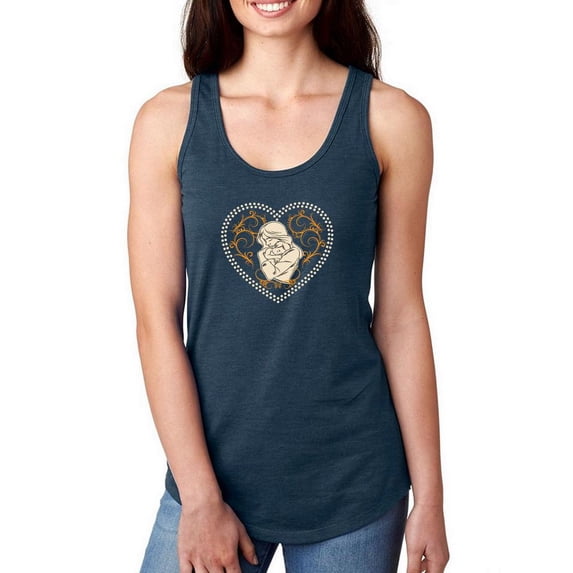 Mom And Baby Heart Wreath Racerback Tank Women -Image by Shutterstock, Female x-Small