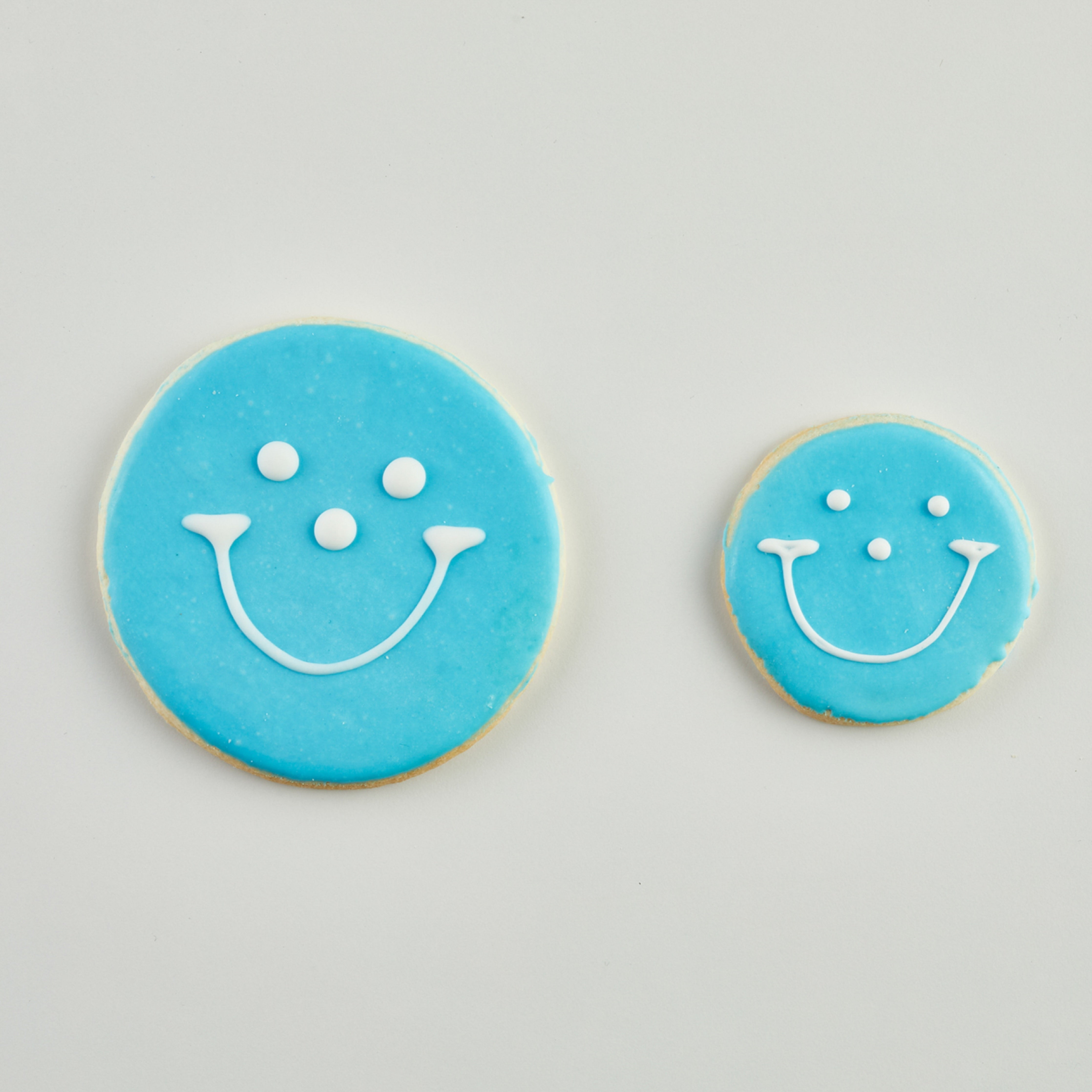 Case of 50 Rainbow Smiley Cookies  - Nut Free, Kosher, Individually Wrapped Sugar Cookies