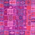 thumbnail image 1 of Ahgly Company Indoor Square Abstract Pink Modern Area Rugs, 7' Square, 1 of 4