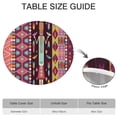 thumbnail image 6 of Ethnic Figure and Pattern Round Fitted Tablecloth with Elastic Edge,Dining Table Cover Waterproof,Outdoor Round Tablecloth for Camping,Dining,Indoor and Outdoor, 6 of 7