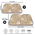 thumbnail image 3 of Balery Egg And Avocado Windshield Sun Shade, Car Front Window Sunshade Cover ,Automotive Interior Portected Blocks Uv Rays For Car Pickup Truck Suv Accessories- Medium, 3 of 7