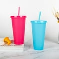 thumbnail image 3 of Cheers US 710ML Color Changing Cups Blank Cups Reusable Tumbler with Lids and Straws,BPA Free Reusable Plastic, 3 of 7