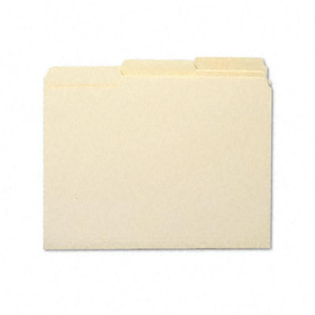 Smead 10338 Antimicrobial 1Ply File Folders 1/3 Cut Top Tab Letter
