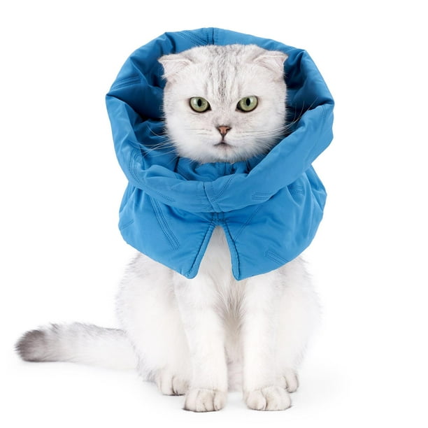Linda cubierta de cuello para perros para gatos de invierno Círculo de cuello Suministros para mascotas Mantener caliente Borde suave Duradero Ajustab S Salvador Cubierta de cuello de gatito
