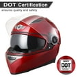 thumbnail image 4 of AHR RUN-F1  DOT Motorcycle Full Face Helmet Dual Visors Lightweight ABS Street Bike Motorbike Touring Sports Man Woman, 4 of 12