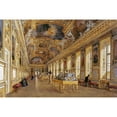 thumbnail image 2 of Duval, Victor 24x17 Black Modern Framed Museum Art Print Titled - The Interior of The Louvre, 2 of 4